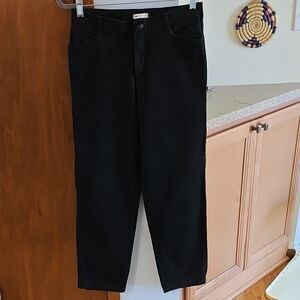 Lee At The Waist Black Pants Chinos